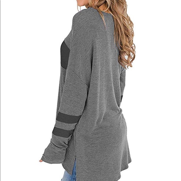 NWOT color block Gray tunic top - Picture 3 of 5